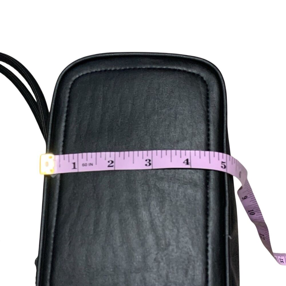 Gianni Shoulder Handbag Black Multi-Pockets Faux Leather NEW Size Medium - Picture 10 of 13
